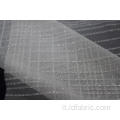 Tessuto di maglia a righe bianche in nylon spandex metallizzato